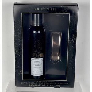 Kristin Ess The Waves For Days Kit Soft Shine Beach Wave Spray Metallic Bar Clip